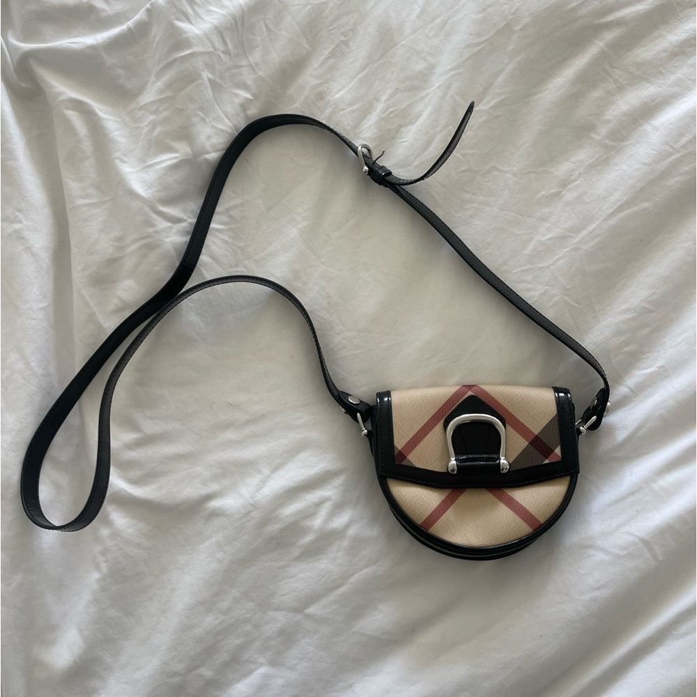 Burberry Supernova Check Canvas Crossbody Bag